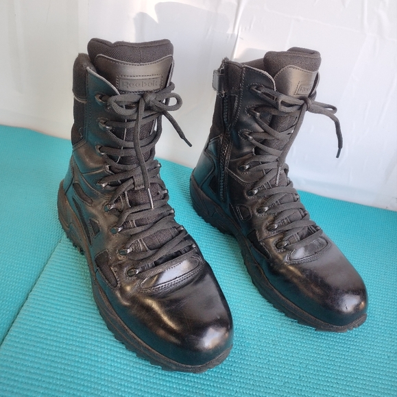 Reebok Rapid Response RB8875 Men's Leather Work Boots Side